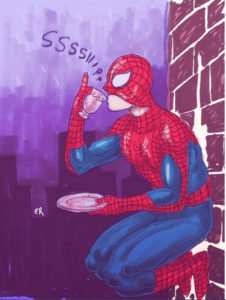 Caffeine and L-theanine Spidey